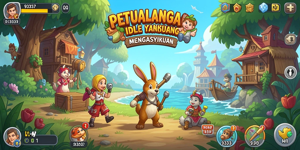 Tampilan gameplay menarik dalam permainan Idle 93337.