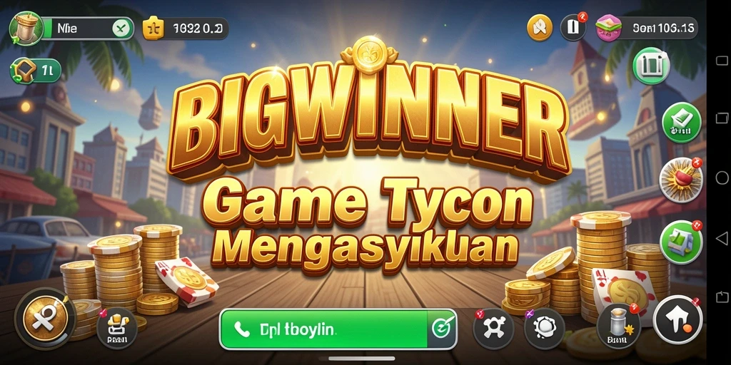 Screenshot gameplay Tycoon dari BIGWINNER yang mendebarkan.