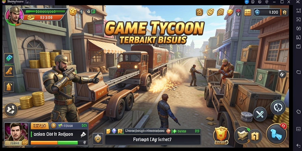 Gameplay EE789 yang seru dan mendebarkan dalam membangun bisnis.