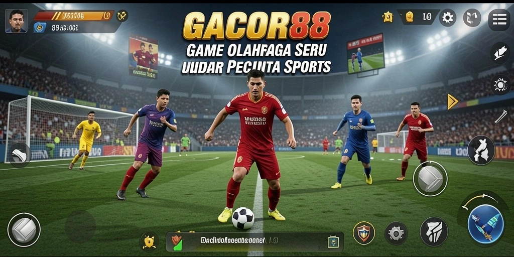 Grafik memukau dan gameplay seru dalam olahraga.