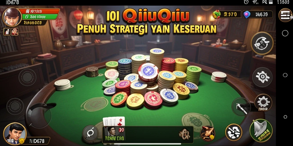 Screenshot gameplay QiuQiu ID678 yang seru dan kompetitif.