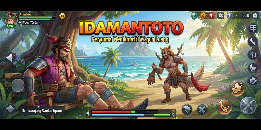 Screenshot gameplay IDAMANTOTO menampilkan tampilan menarik dan atmosfer santai.