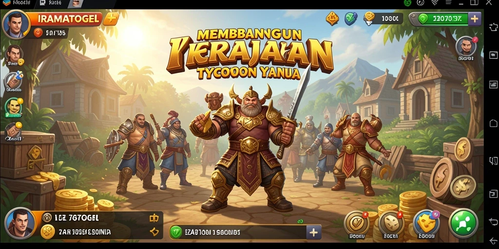 Tampilan gameplay Tycoon yang menarik dan mendebarkan.