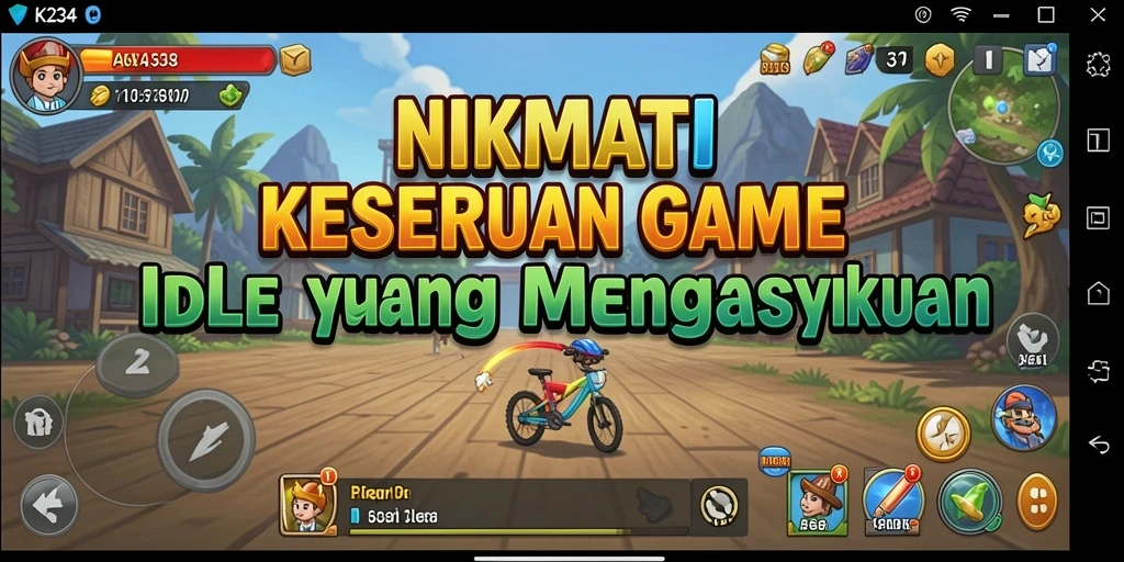 Tampilan gameplay Idle K234 yang menarik dan interaktif.