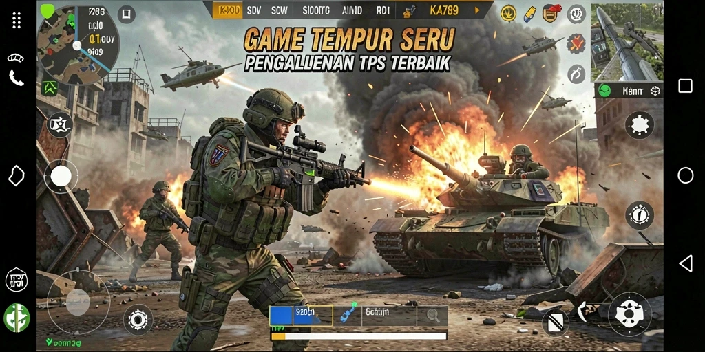 Gameplay KA789 yang seru dan menegangkan selama pertempuran TPS.