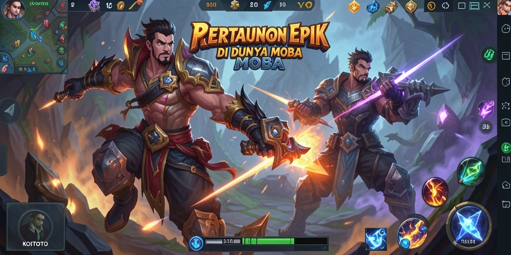 Tampilan aksi seru gameplay KOITOTO di arena tempur.