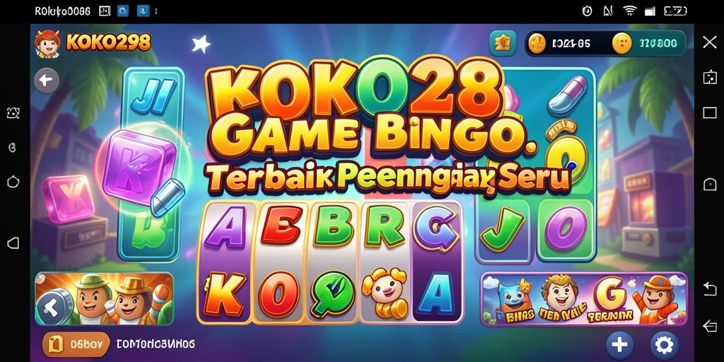 Tampilan gameplay seru dari KOKO288 yang penuh warna dan interaksi.