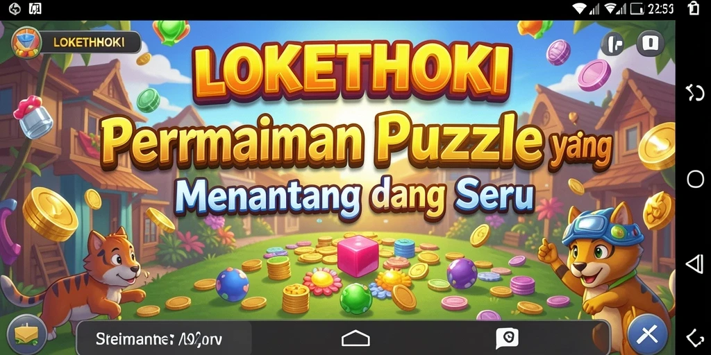 Screenshot gameplay LOKETHOKI menampilkan teka-teki yang menantang.