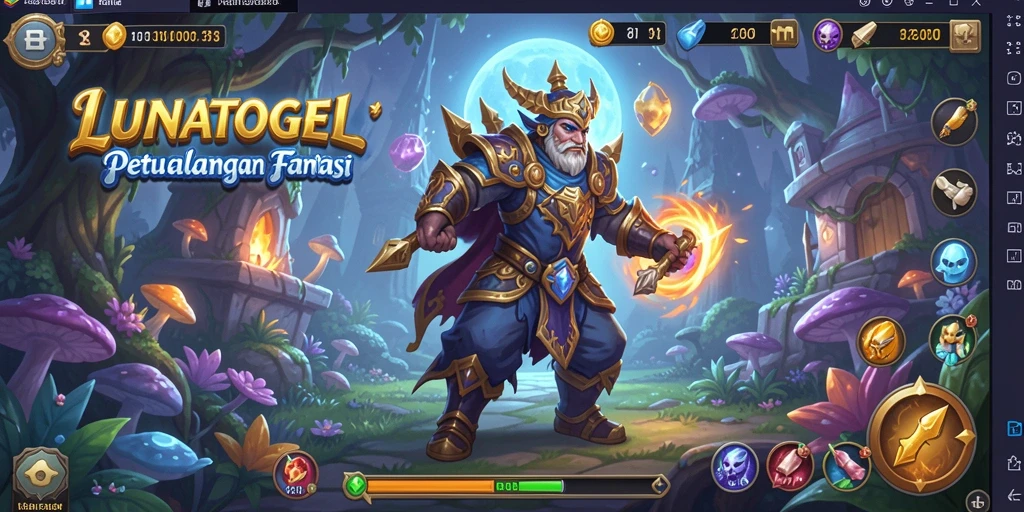 Gameplay seru dalam dunia fantasi LUNATOGEL.