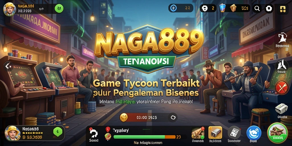 Tangkapan layar gameplay NAGA889 yang menggambarkan pengelolaan bisnis.
