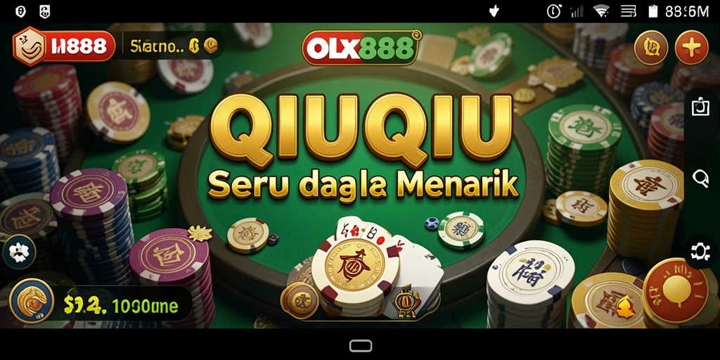 Tampilan gameplay seru dari game QiuQiu OLX888.
