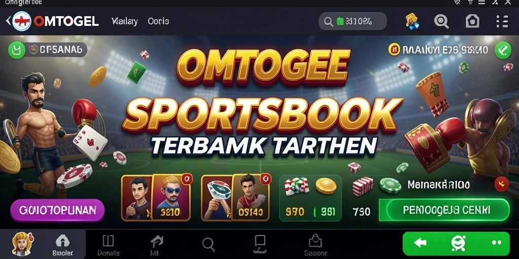 Tampilan dinamis gameplay OMTOGEL dalam Sportsbook.
