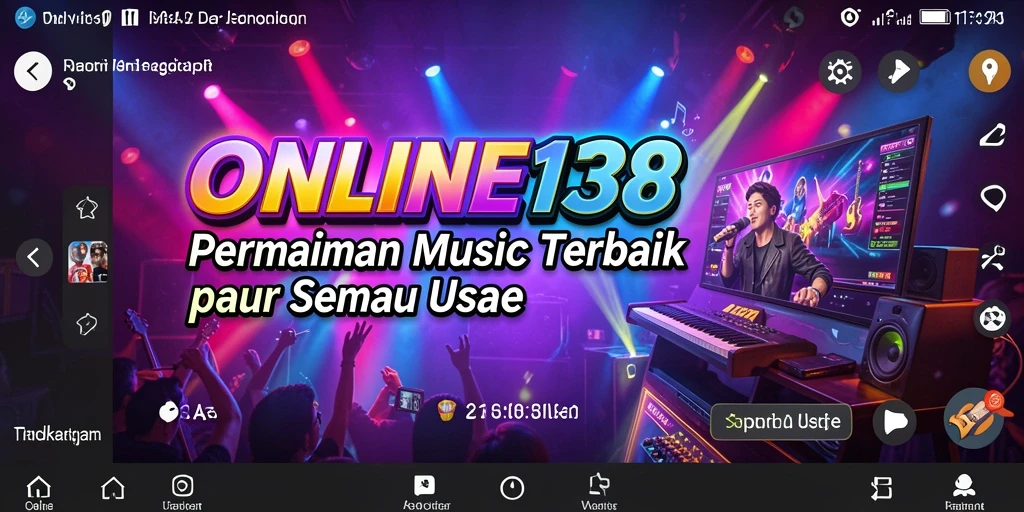 Tampilan gameplay yang menarik di aplikasi musik ONLINE138.