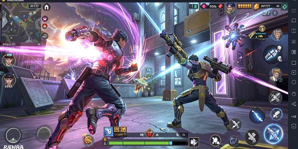 Gameplay intens dari PF777 dalam pertarungan Fighting.