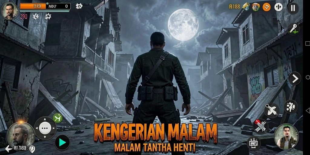 Gameplay menegangkan RI188 dengan suasana Horror yang mencekam.