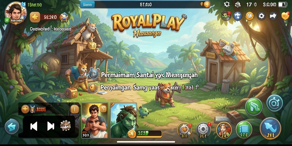 Tampilan gameplay yang seru dan penuh warna di ROYALPLAY.