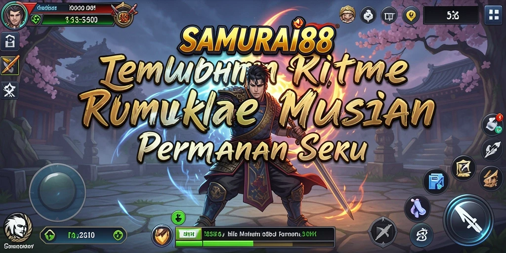 Screenshot gameplay SAMURAI88 menunjukkan keseruan interaksi dengan musik.