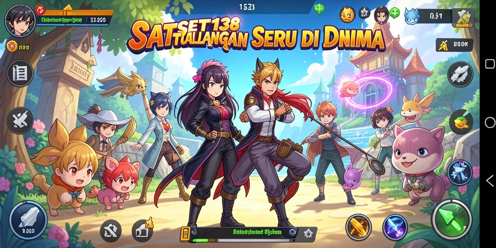 Screenshot utama SATSET138 yang menunjukkan aksi seru dalam gameplay Anime.