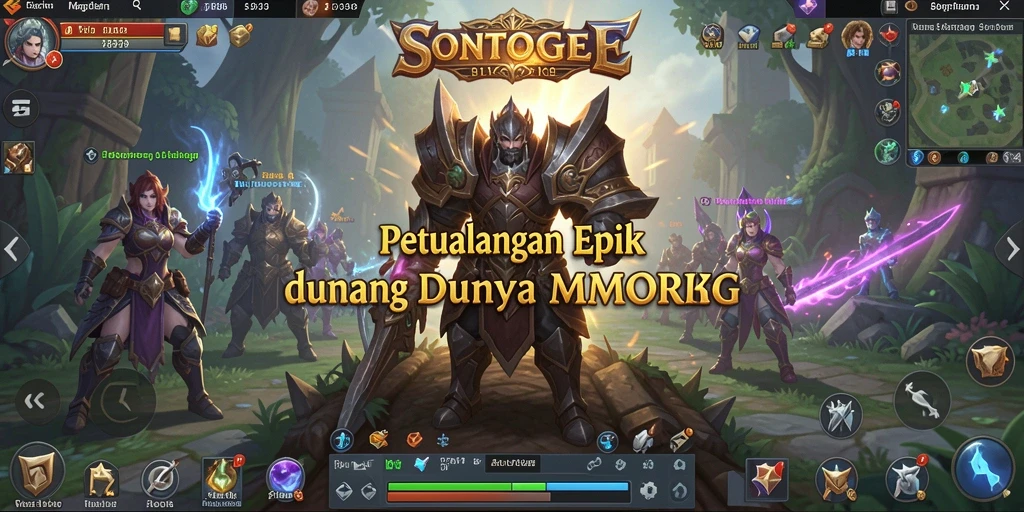 Tampilan gameplay epik dalam petualangan MMORPG SONTOGEL.