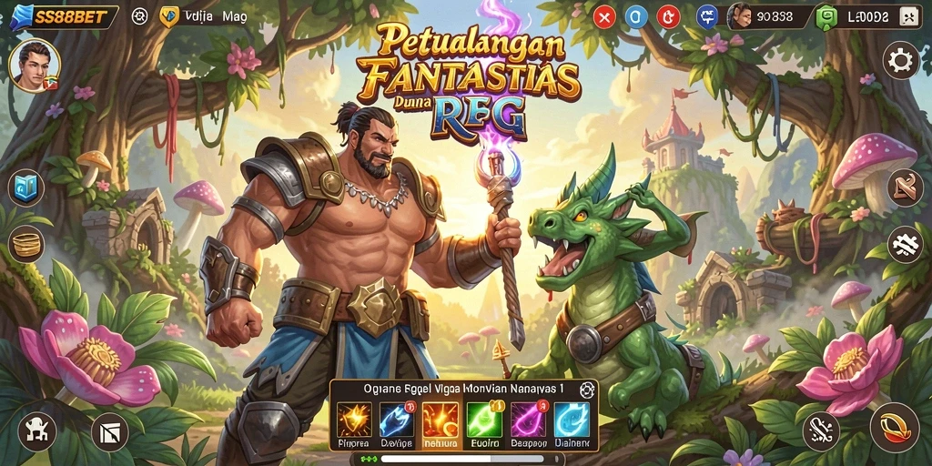 Tampilan gameplay menakjubkan dari SS88BET dalam misi RPG.