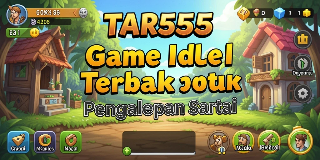 Tampilan gameplay TAR555 yang menarik dan penuh warna.