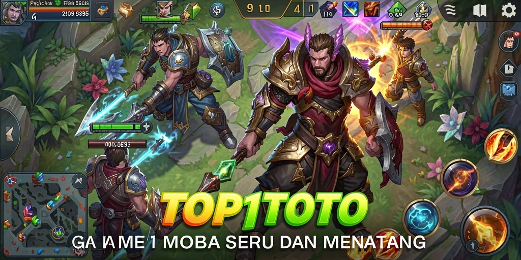 Tangkapan layar gameplay seru di TOP1TOTO dengan pertarungan epik.