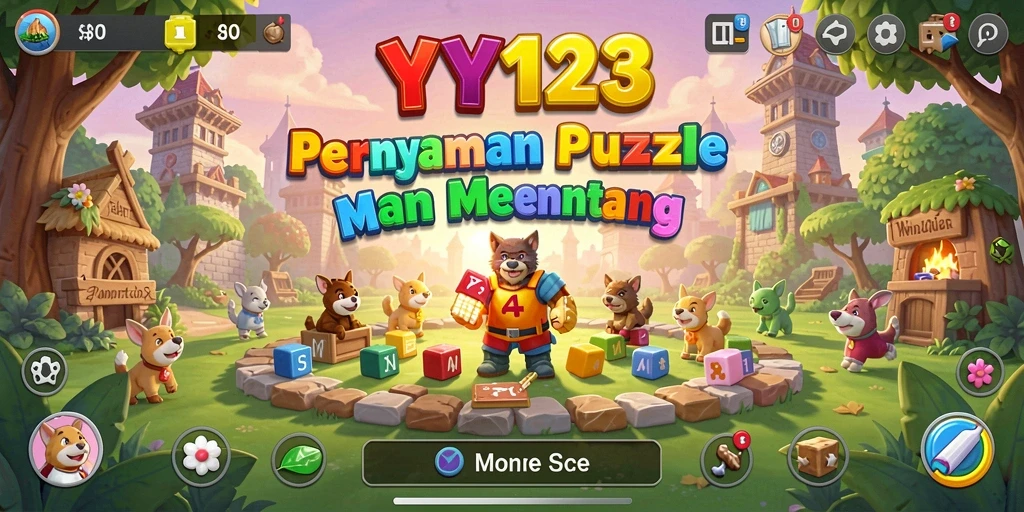 Tampilan gameplay menarik dalam game Puzzle YY123.